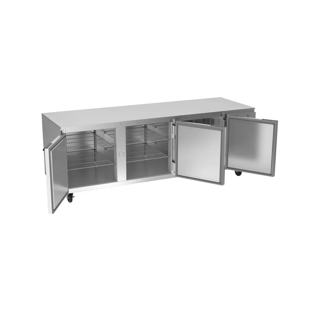 Beverage Air UCR93AHC 93" Three Section Undercounter Refrigerator w/ 3 Doors, 29.7 cu. ft
