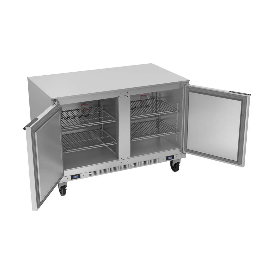 Beverage Air UCFR48AHC 48" Undercounter Refrigerator Freezer w/ 2 Doors, 10.6 cu. ft. – Dual Temperature