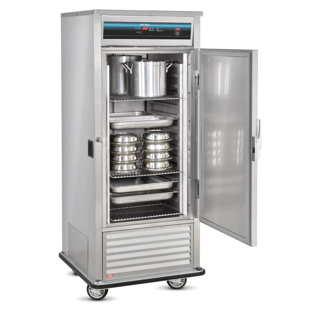 FWE UFS-10-GN Freezer, Bottom‑Mounted Compressor, 1‑Door Solid, 6" Casters, 1/2 HP Stainless Steel