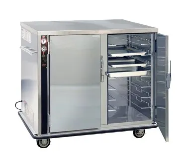 FWE UHS-7-14 "Half Height" 1-Door Heated Holding Cabinet, 14-Pan Capacity, Stainless Steel, Mobile