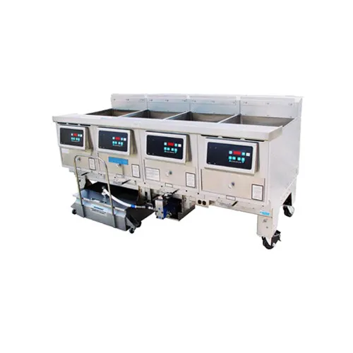 Ultrafryer B-P20-18-4-UC Ultragold™ Multiple Battery Gas Fryer w/ (4) 110-lb Frypots, Filtration
