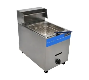 Uniworld UGF-71H Full Pot Countertop Gas Fryer w/ 10-L Capacity, Manual Controls, Night Cover