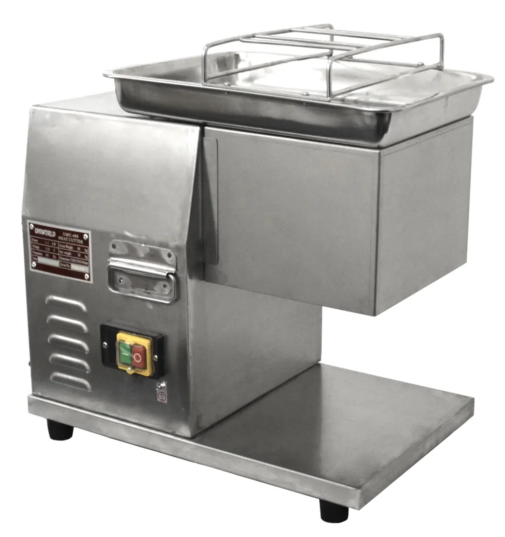 Uniworld UMC400-04 Meat Cutting Machine – 4mm Stainless Steel Blades, 1.5 HP 110V/60Hz Electric Bench Grinder, CE Certified