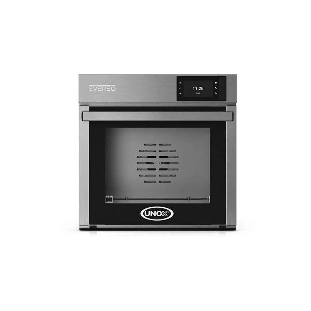 UNOX XAEC-10HS-EPR Evereo CUBE Combi Oven, Electric, 10 Half-Sheet Tray, Stainless Steel, Glass Door