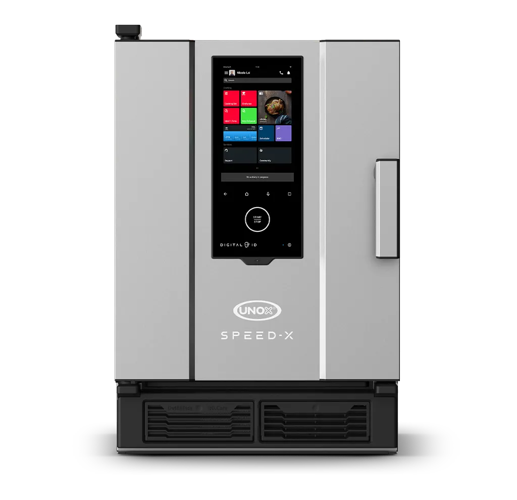 UNOX XAPA-0523-SXRS Electric Half Size 10 Pan Combi Oven w/ Programmable Controls, Steam Generator