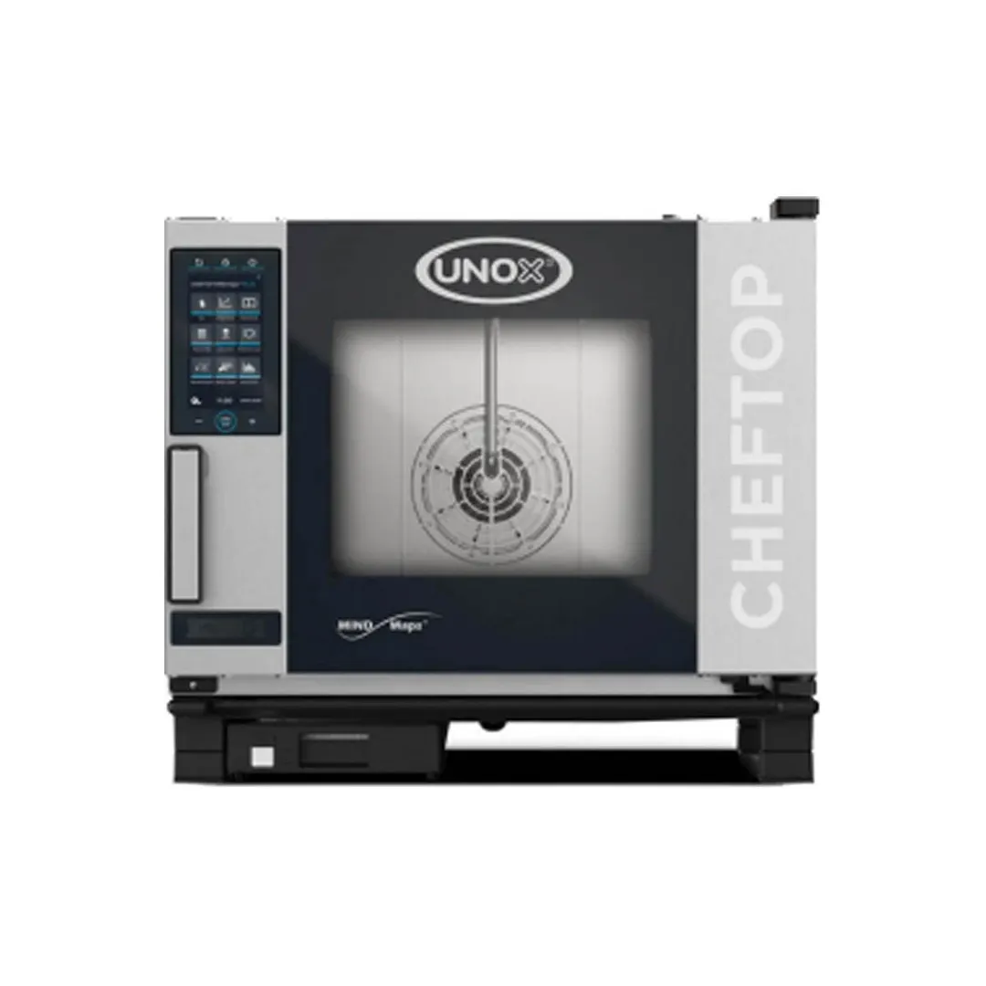 UNOX XAVC-0511-GPLM ChefTop MIND.Maps Half Size 5 Pan Gas Combi Oven w/ Touchscreen, Steam Generator,  51.183 BTU