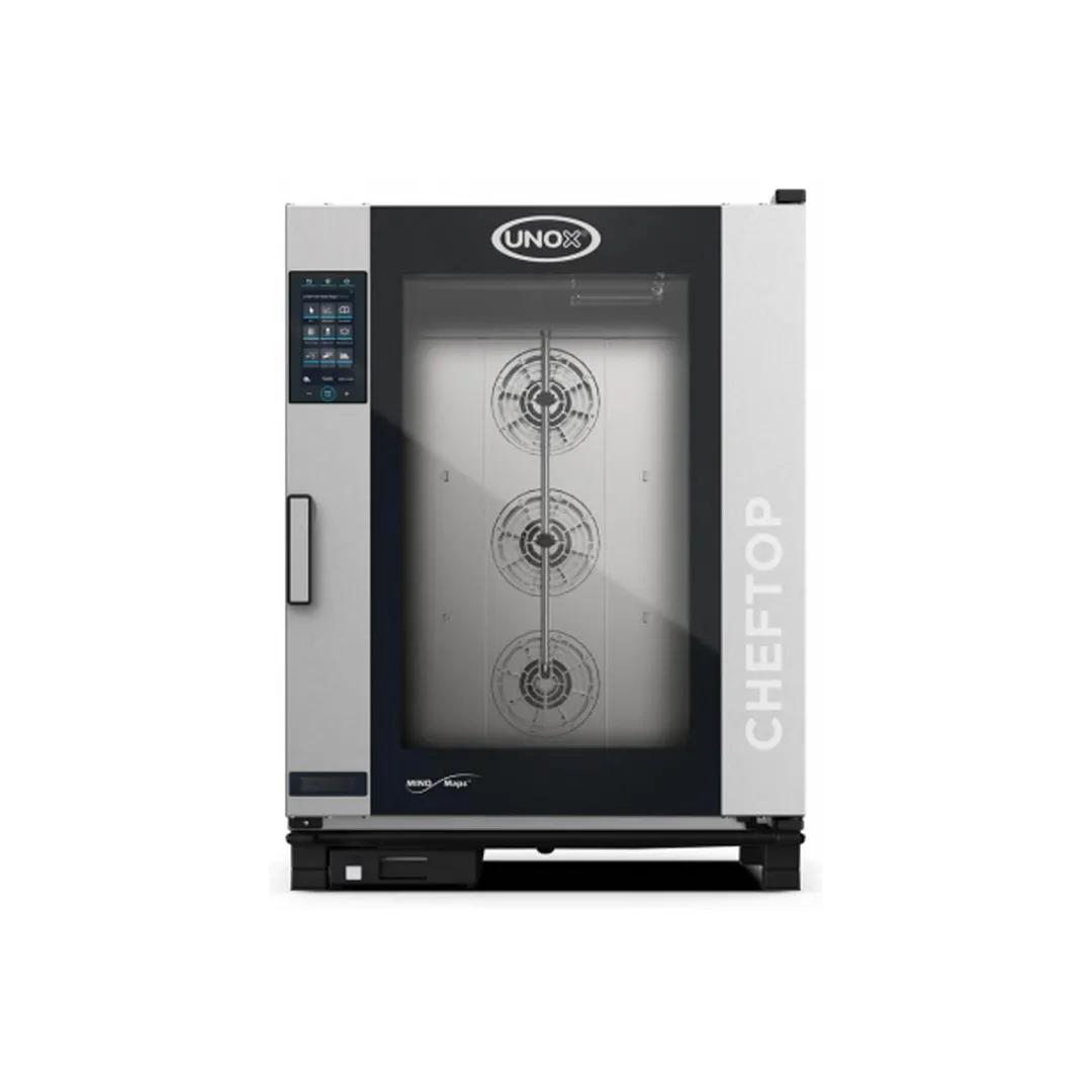 UNOX XAVC-10FS-EPLM Full Size 10 Pan Electric Combi Oven w/ MIND.Maps Plus, Touchscreen, Steam Generator, 208/240V