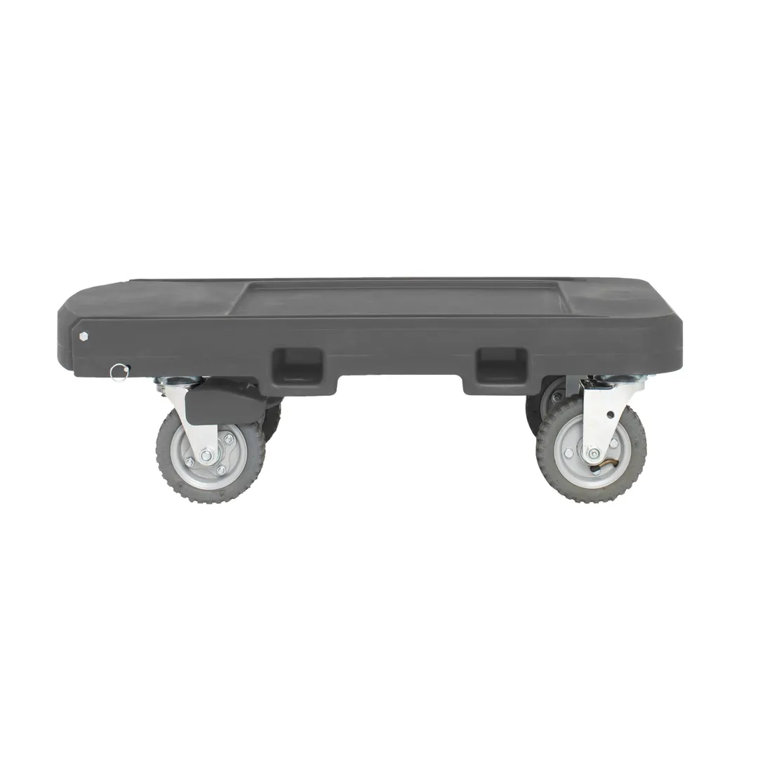 Vollrath 1695-1 Heavy Duty Aluminum Utility Dolly, 350 lbs, Dark Gray, 6" Pneumatic Wheels