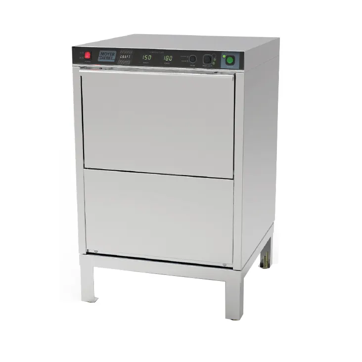 Moyer Diebel 601HRG 24" Door Type Undercounter Glasswasher, High Temp - 25 Racks/Hr -208/240V (6 KW)