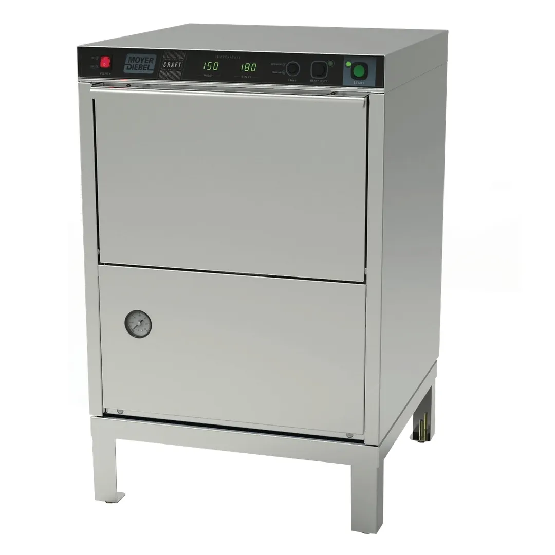 Moyer Diebel 601HTG70 24" Door Type Undercounter Glasswasher, High Temp - 25 Racks/Hr -208/240V