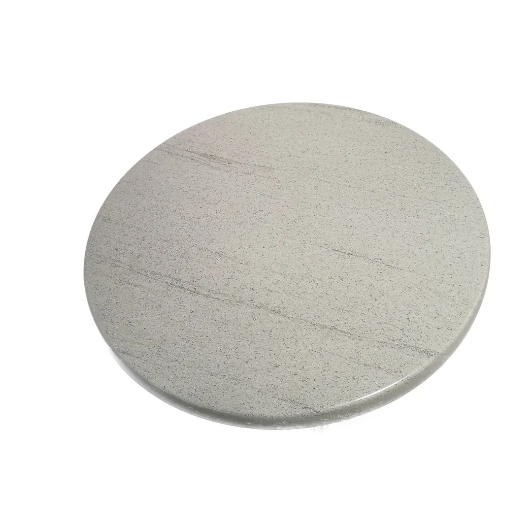 American Tables & Seating ATO28-207 28" Round Outdoor Laminate Table Top, Compressed Grey 