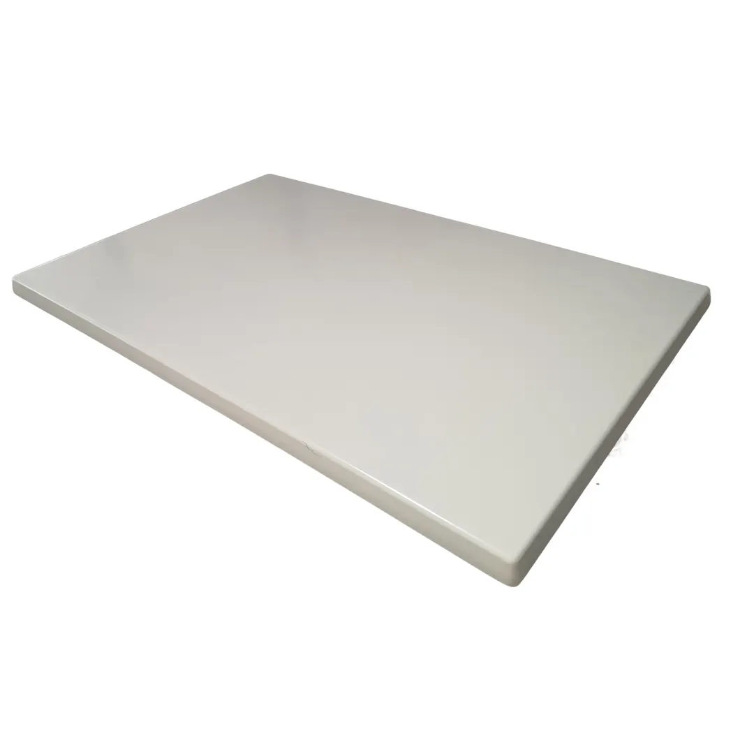 American Tables & Seating ATO3048-214 Rectangular Outdoor Laminate Table Top, Pearl White