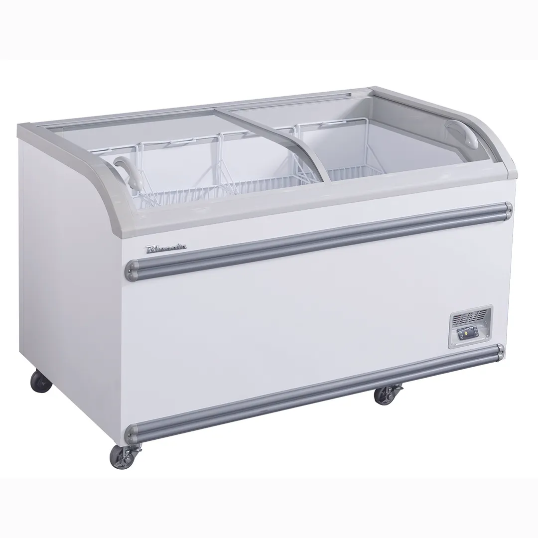 Blue Air BCF56-HC 56" Curved Lid Ice Cream Display Freezer, 17.66 cu. ft.