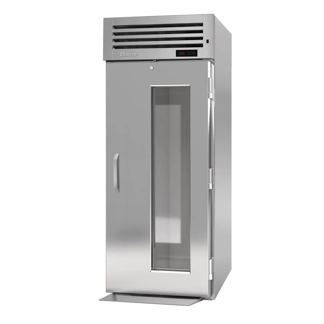 Turbo Air PRO-26H-G-RT(-L) 1-Section 2-Door Heated Holding Cabinet, Roll-Thru, 38 cu ft, Stainless Steel