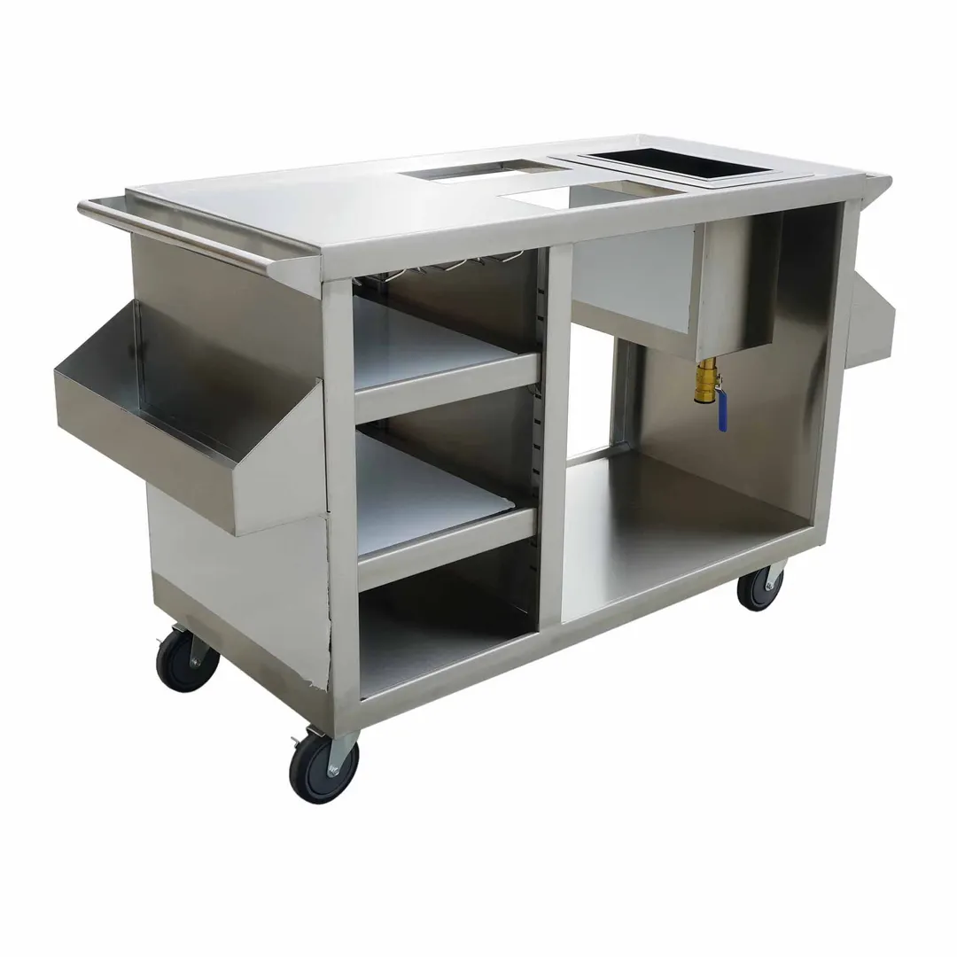 Tarrison TA-LQC2448 Mobile Liquor / Wine Cart w/ Marine Edge Top