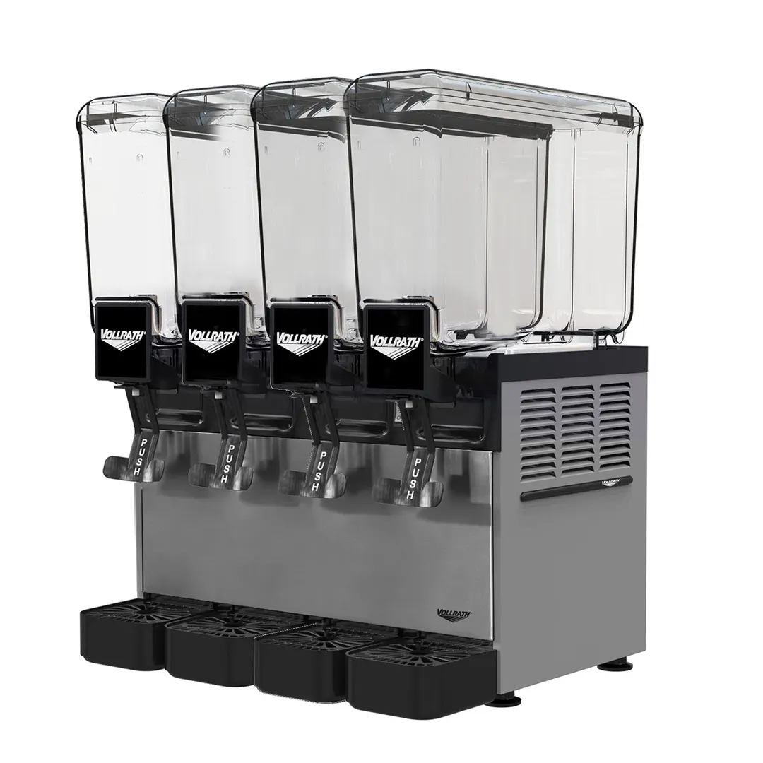 Vollrath VBBC4-37-A Beverage Dispenser with 4 Bowls / Agitator Type - 2.1 Gal (each) - 1830 Btu