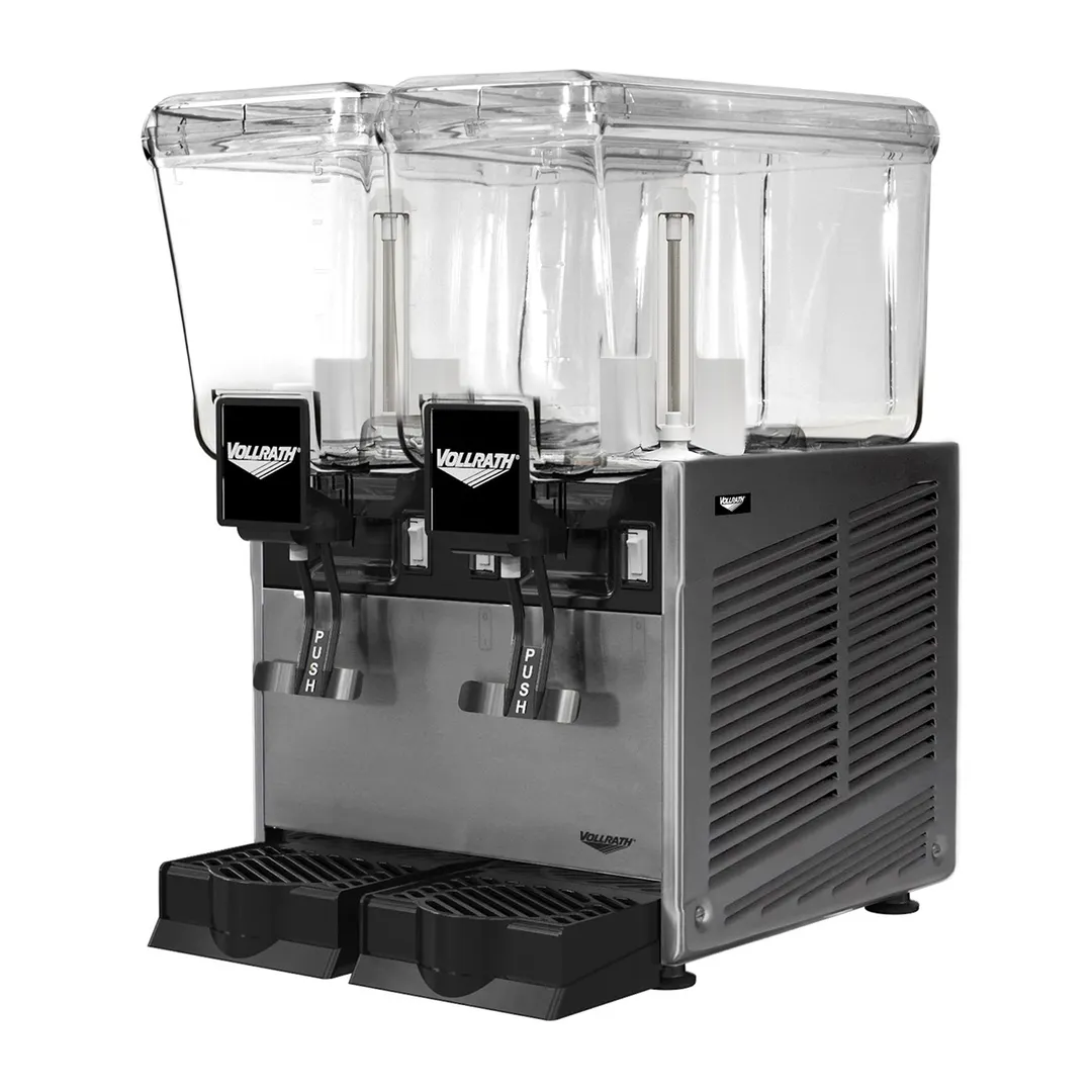 Vollrath VBBD2-37-S Beverage Dispenser with Double Bowls / Paddle Type - 3.2 Gal (each) - 1830 Btu