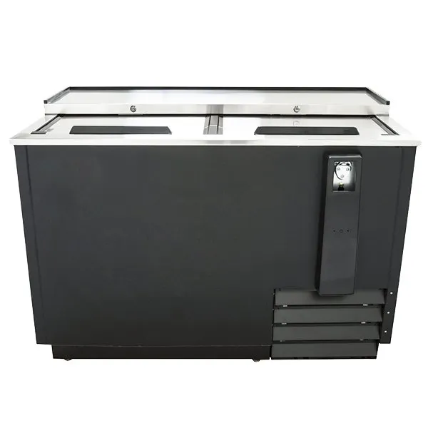 U-Star USBC-50 50" Flat Top Bottle Cooler by Admiral Craft w/ 2 Sliding Lids, 14 cu. ft.