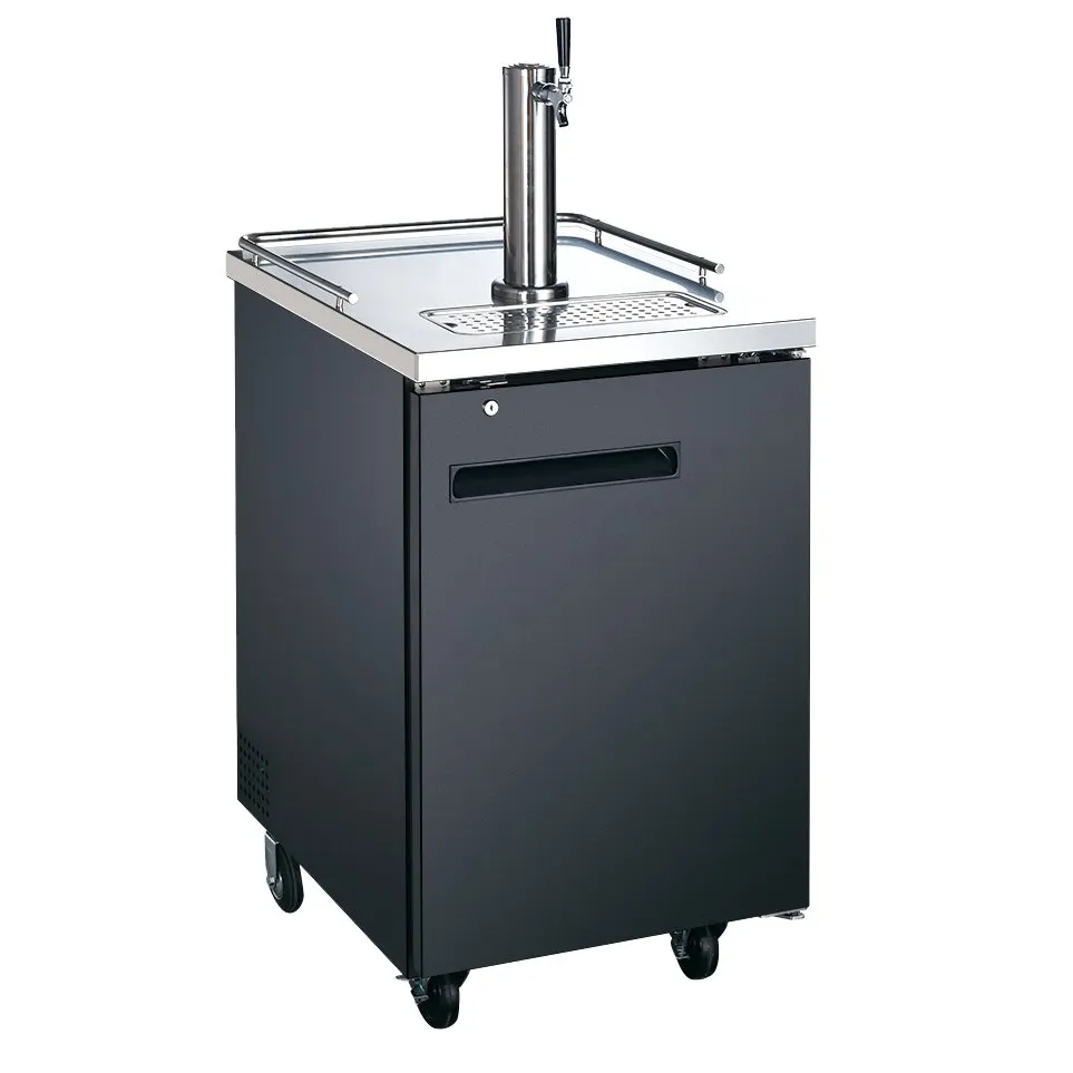 U-STAR USBD-2428 23" Draft Beer Cooler/Dispenser w/ 6.5 cu. ft. 1 Half Keg, 1 Tap