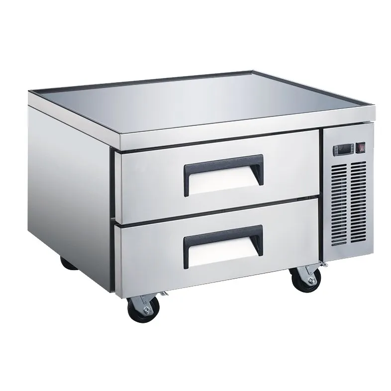 U-STAR USCB-36 36" 2 Drawers Refrigerated Chef Base w/ V-Edge Top, 5.9 cu. ft.