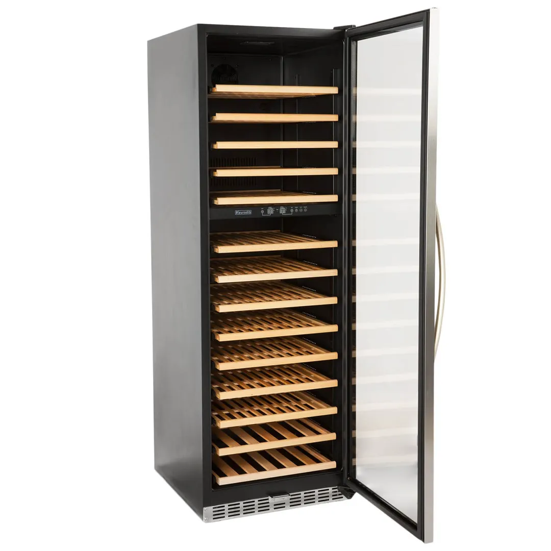 Eurodib USF168DE 27" Glass Door Wine Refrigerator, Dual Temperature, 154 Bottles