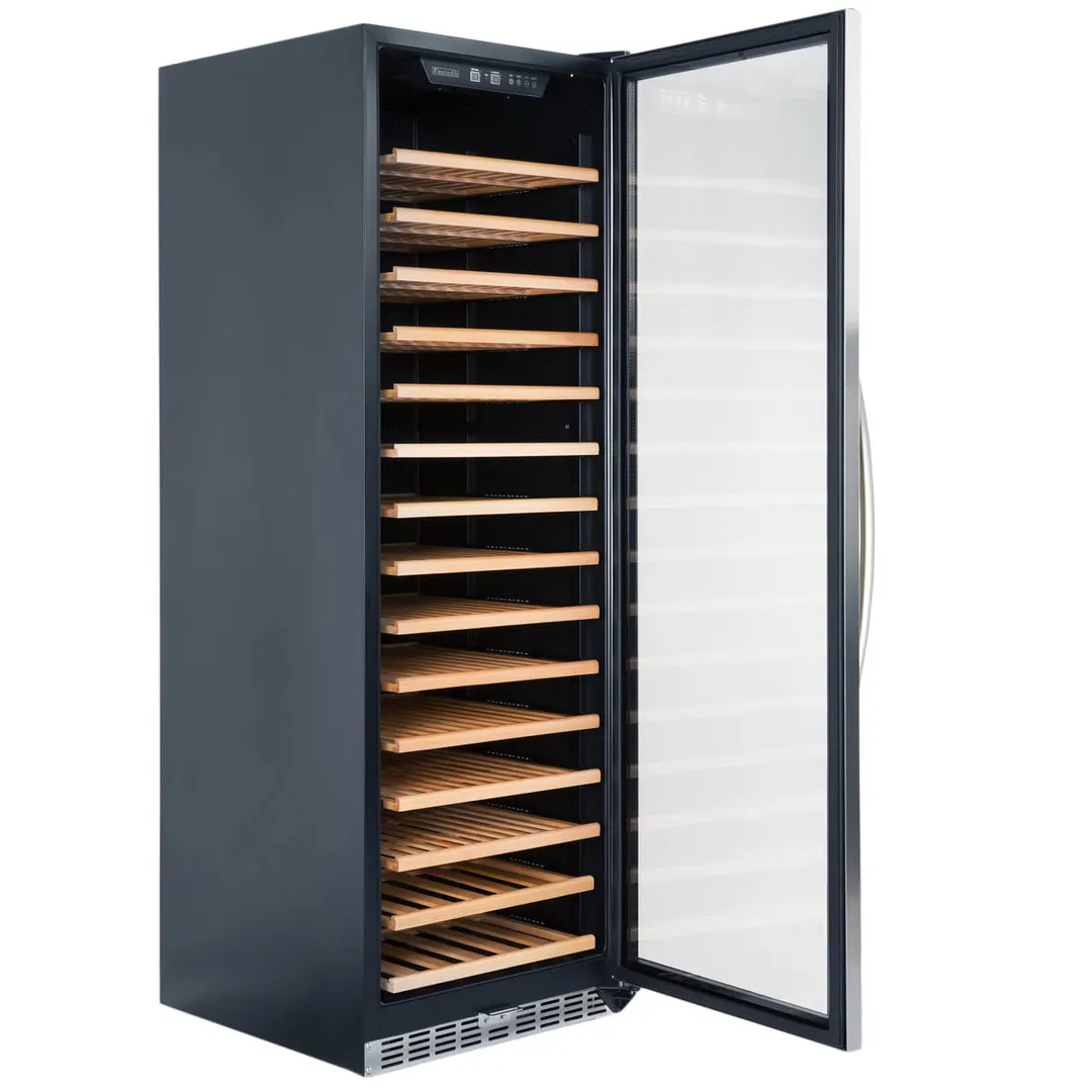 Eurodib USF168DE 27" Glass Door Wine Refrigerator, Dual Temperature, 154 Bottles
