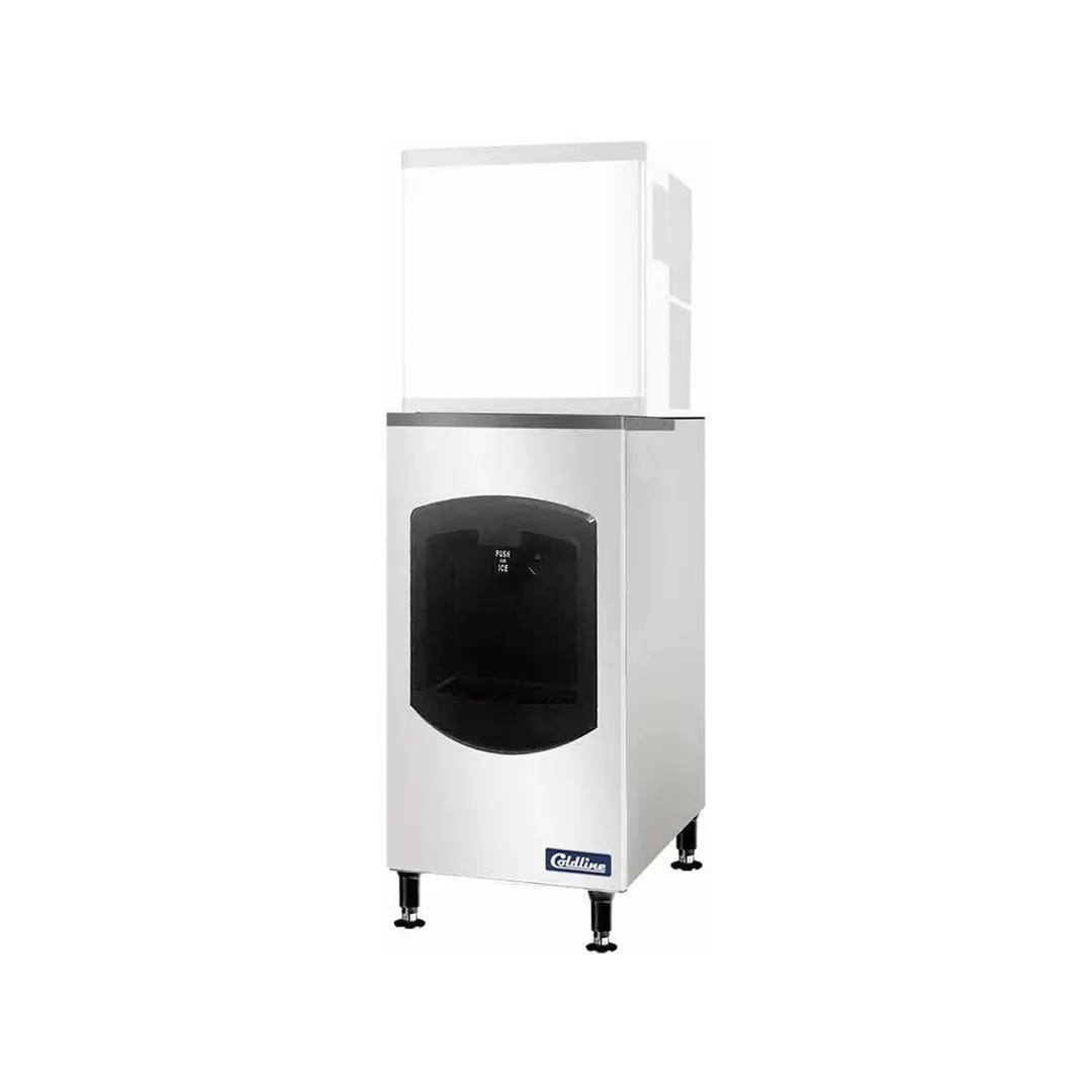Coldline BD150 22\" Ice Dispenser Bin, 150 Lb, Stainless/Plastic Build, 20\"-29\", CETLus Certified