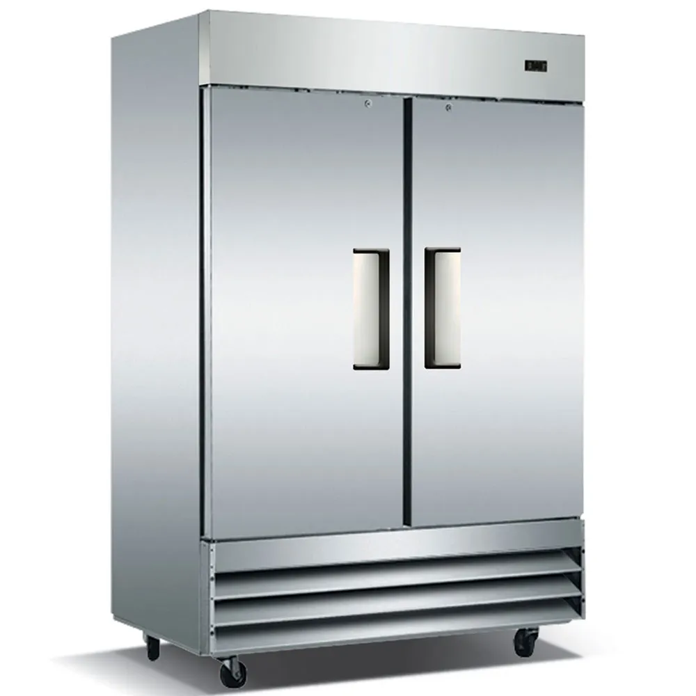 Coldline C-2RE 54" 2-Solid Door Reach-In Refrigerator, 47 cu. ft., Bottom Mounted