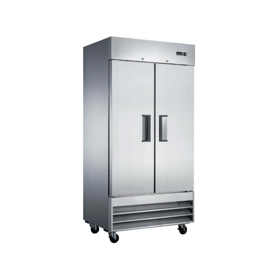 Coldline C35F 40" 2-Solid Door Reach-In Freezer, Bottom Mounted, 27.6 cu. ft., Stainless Steel