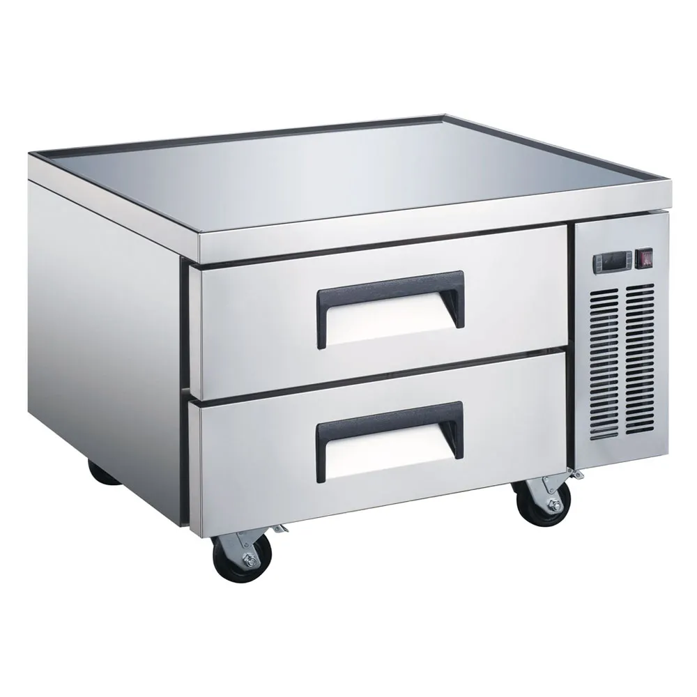 Coldline CB36 36" 2 Drawers Refrigerated Chef Base, Marine Edge, 5.9 cu. ft., Stainless Steel Top