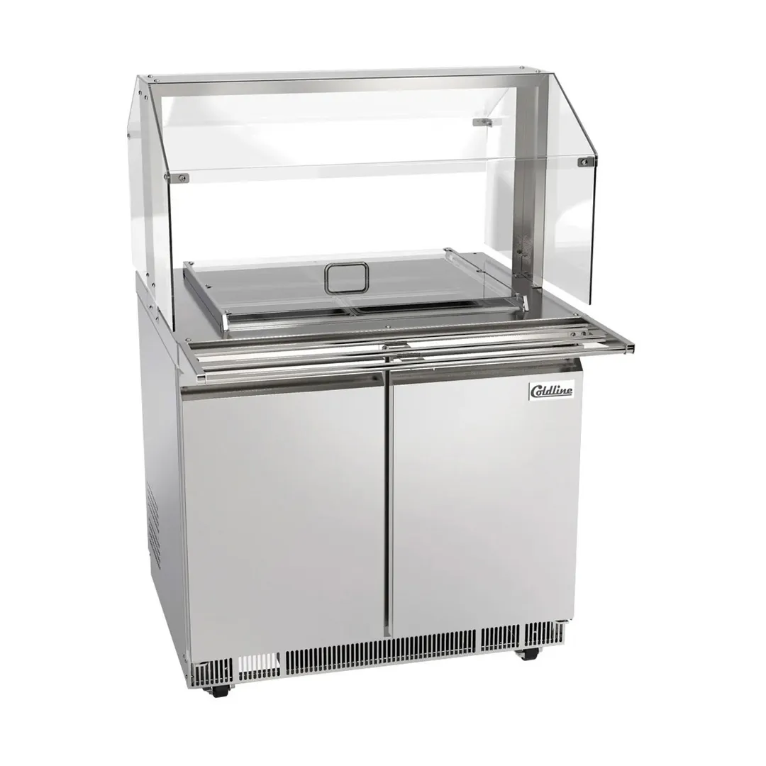 Coldline CBT-36-CSG 36"  Refrigerated Salad Bar, (6) Pan Capacity, 10.8 cu. ft.