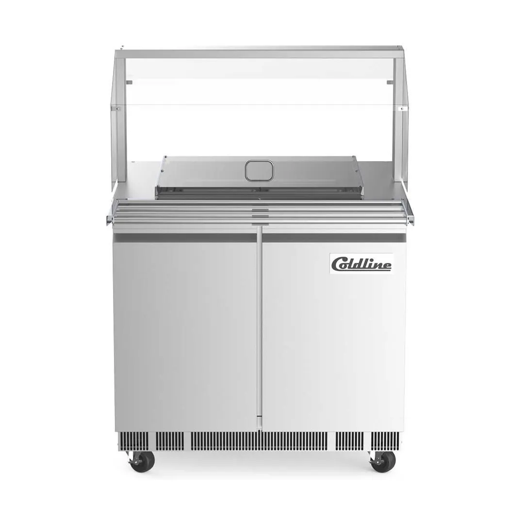 Coldline CBT-36-CSG 36"  Refrigerated Salad Bar, (6) Pan Capacity, 10.8 cu. ft.