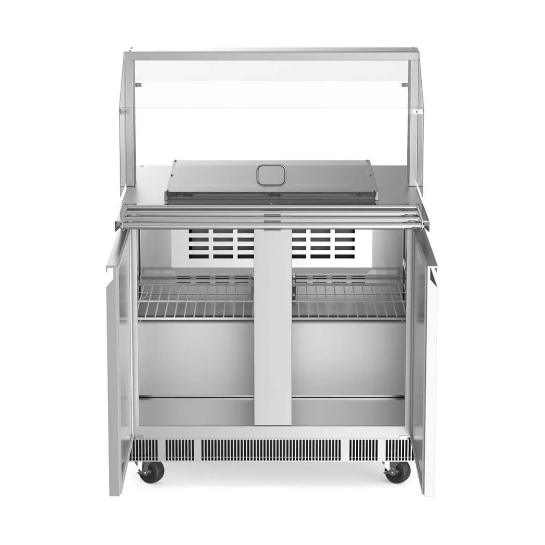 Coldline CBT-36-CSG 36"  Refrigerated Salad Bar, (6) Pan Capacity, 10.8 cu. ft.