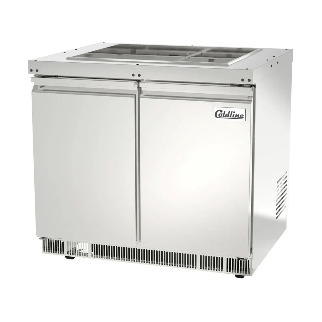 Coldline CBT-36-CSG 36"  Refrigerated Salad Bar, (6) Pan Capacity, 10.8 cu. ft.