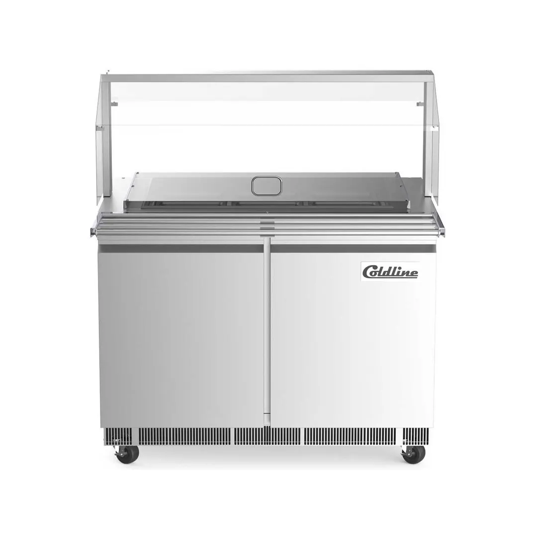 Coldline CBT-48-CSG 48"  Refrigerated Salad Bar, (9) Pan Capacity, 14 cu. ft. 