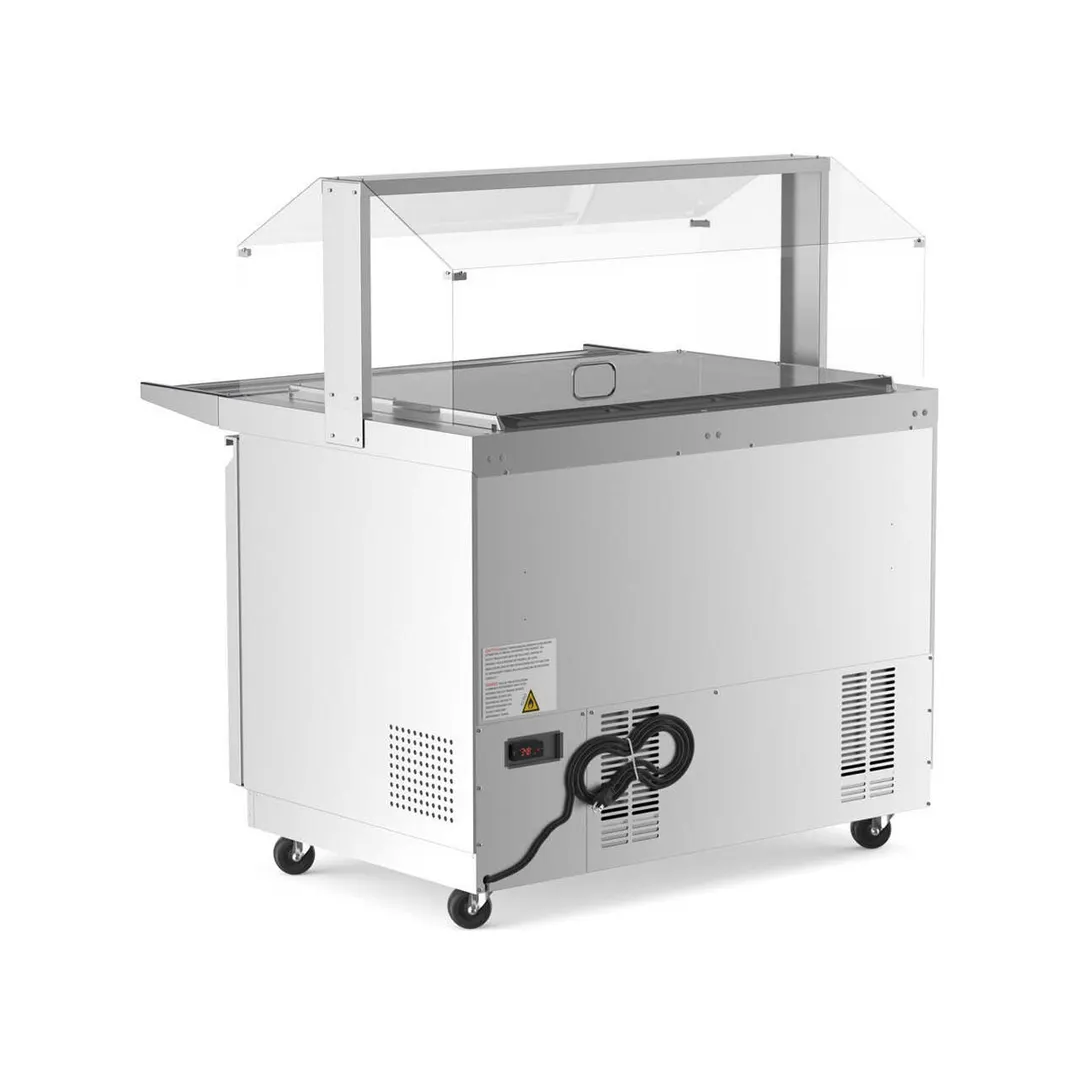 Coldline CBT-48-CSG 48"  Refrigerated Salad Bar, (9) Pan Capacity, 14 cu. ft. 