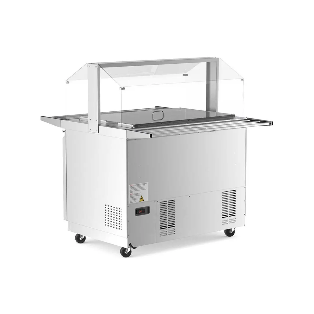 Coldline CBT-48-CSG 48"  Refrigerated Salad Bar, (9) Pan Capacity, 14 cu. ft. 