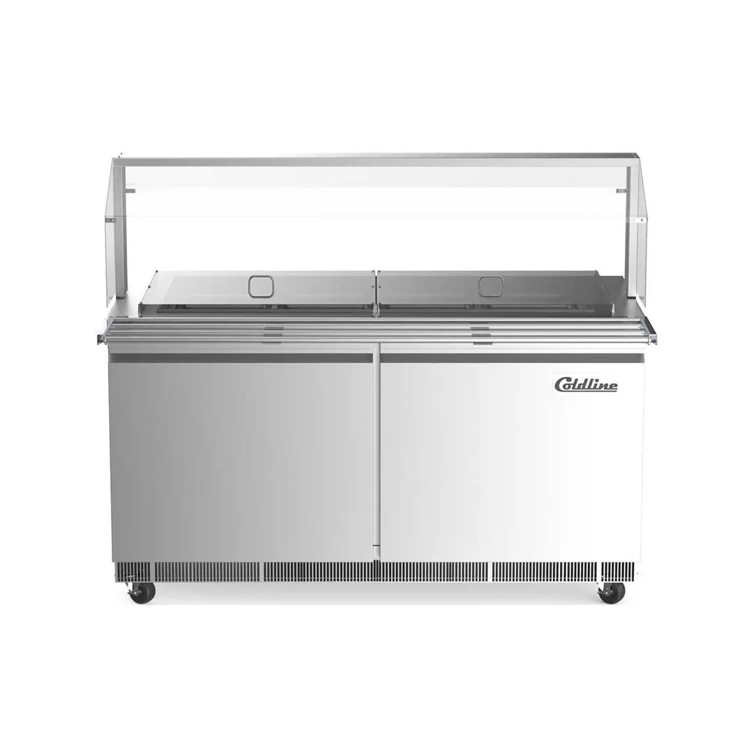 Coldline CBT-60-CSG 60"  Refrigerated Salad Bar, (12) Pan Capacity, 19.5 cu. ft.