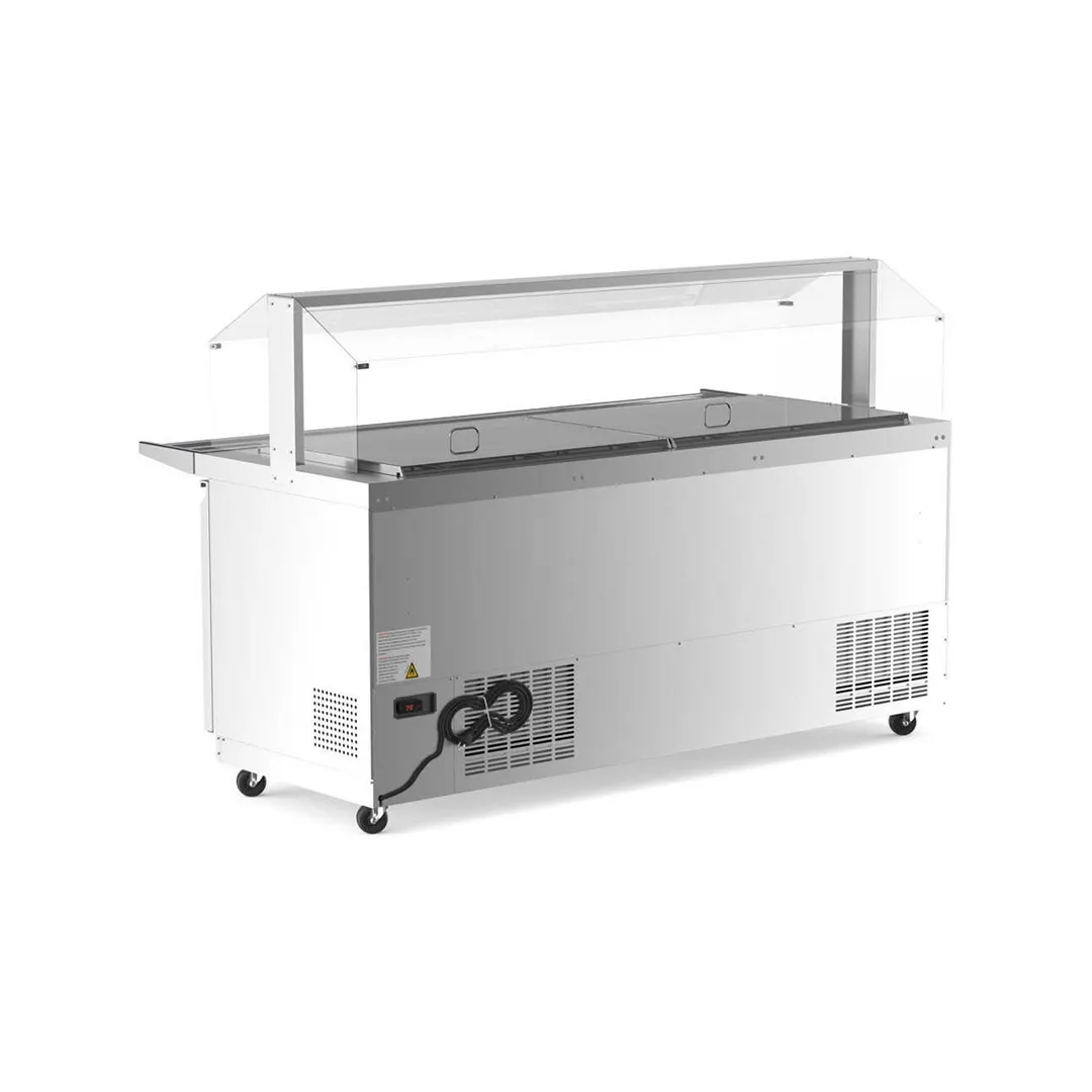 Coldline CBT-72-CSG 72"  Refrigerated Salad Bar,  (15) Pan Capacity, 21.75 cu. ft.