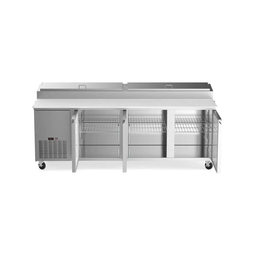 Coldline CPT-92 92" Refrigerated Pizza Prep Table, 3 Doors, 12 Pans