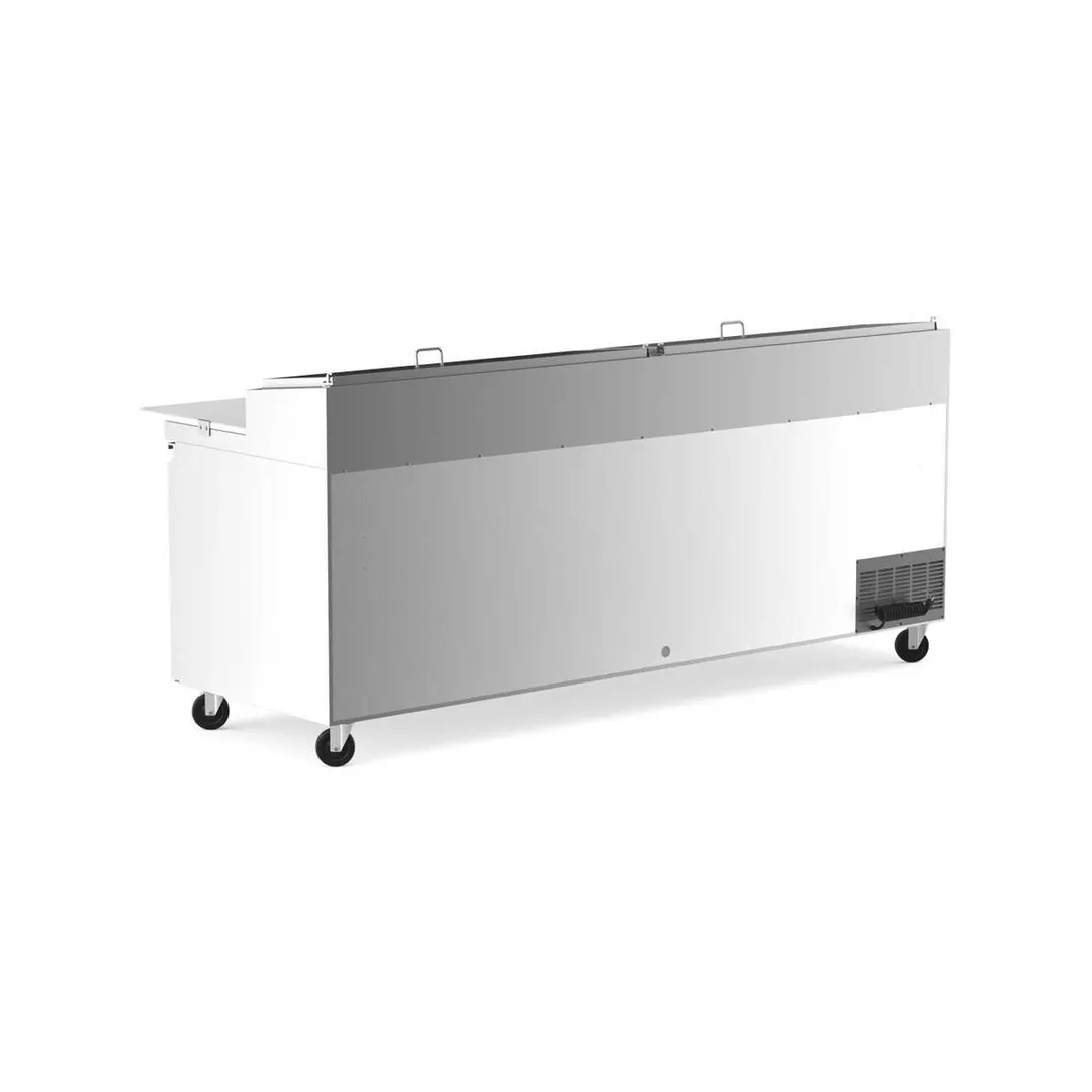 Coldline CPT-92 92" Refrigerated Pizza Prep Table, 3 Doors, 12 Pans
