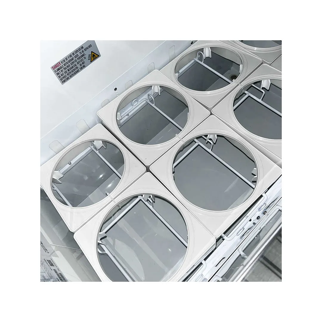 Coldline DIP-88 89" Ice Cream Dipping Cabinet w/ Curved Sneeze Guard