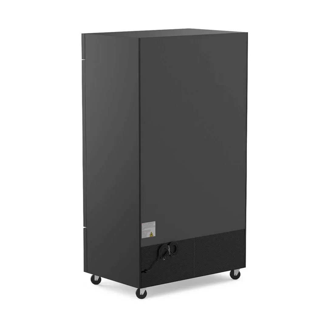 Coldline G48-B 48" 2‑Section Merchandiser Refrigerator, 26.8 cu ft, Black, R290, LED, 1/2 HP, 115V