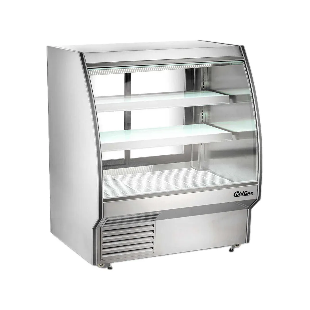 Coldline HDC48 48" Curved Refrigerated Deli Display Case