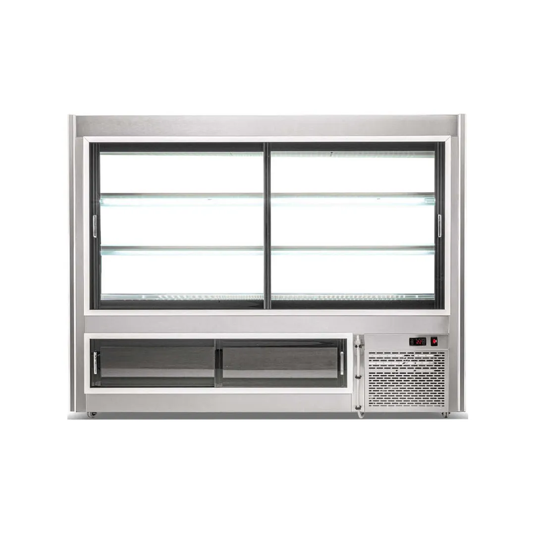 Coldline HDC72 72" Curved Refrigerated Deli Display Case