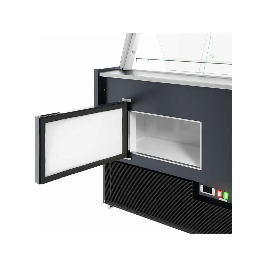 Coldline SDC48 47" Double Duty Curved Refrigerated Meat Display Case