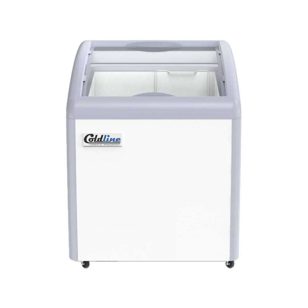 Coldline XS160 26" Glass Chest Freezer, 6 cu. ft.