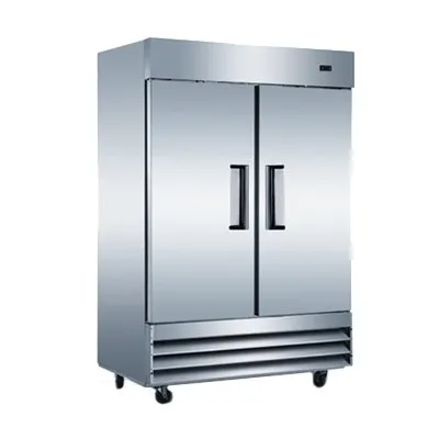 Adcraft USRF-2D 54" 2-Section Reach-In Refrigerator w/ 2 Solid Doors, Bottom Mount, Stainless Steel, 48 cu. ft.