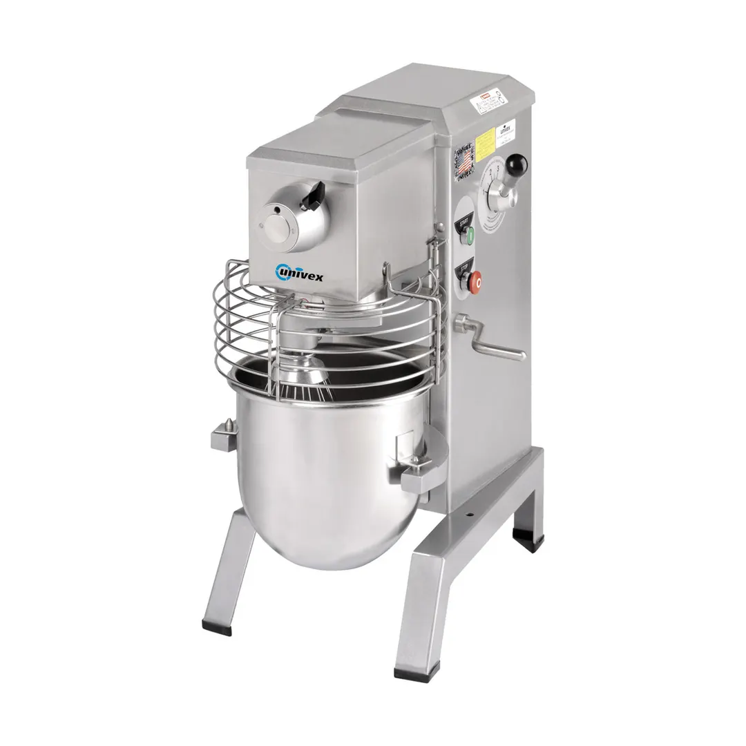 Univex SRM12+ Countertop 12 qt Planetary Mixer with Guard, #12 HUB, Variable Speed, 1/3 hp