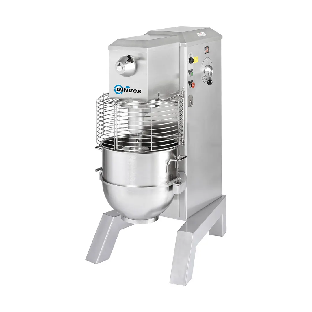 Univex SRM60+PM Floor Model 60 qt Planetary Pizza Mixer w/ Timer, Guard and Dough Hook, #12 HUB, 2-Speed, 3 hp